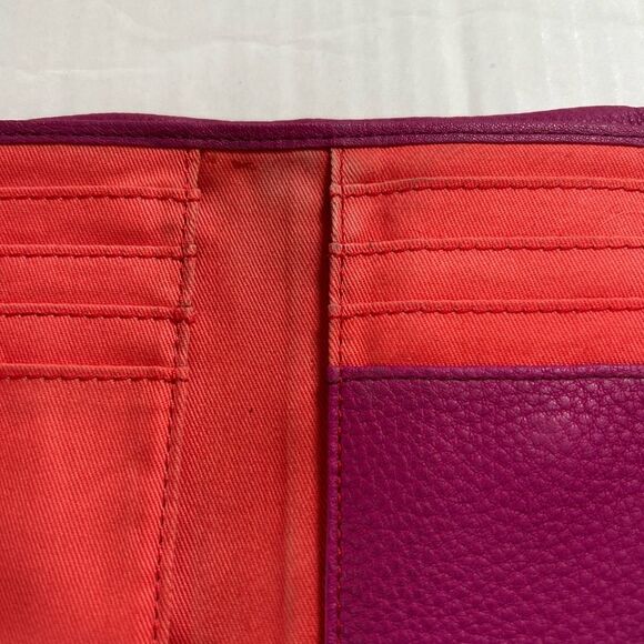 Fossil Emma Trifold Pink Leather Wallet - Picture 7 of 14